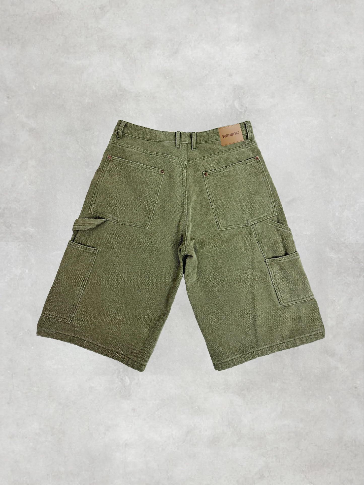 VINTAGE DOUBLE KNEE JORT - MOSS