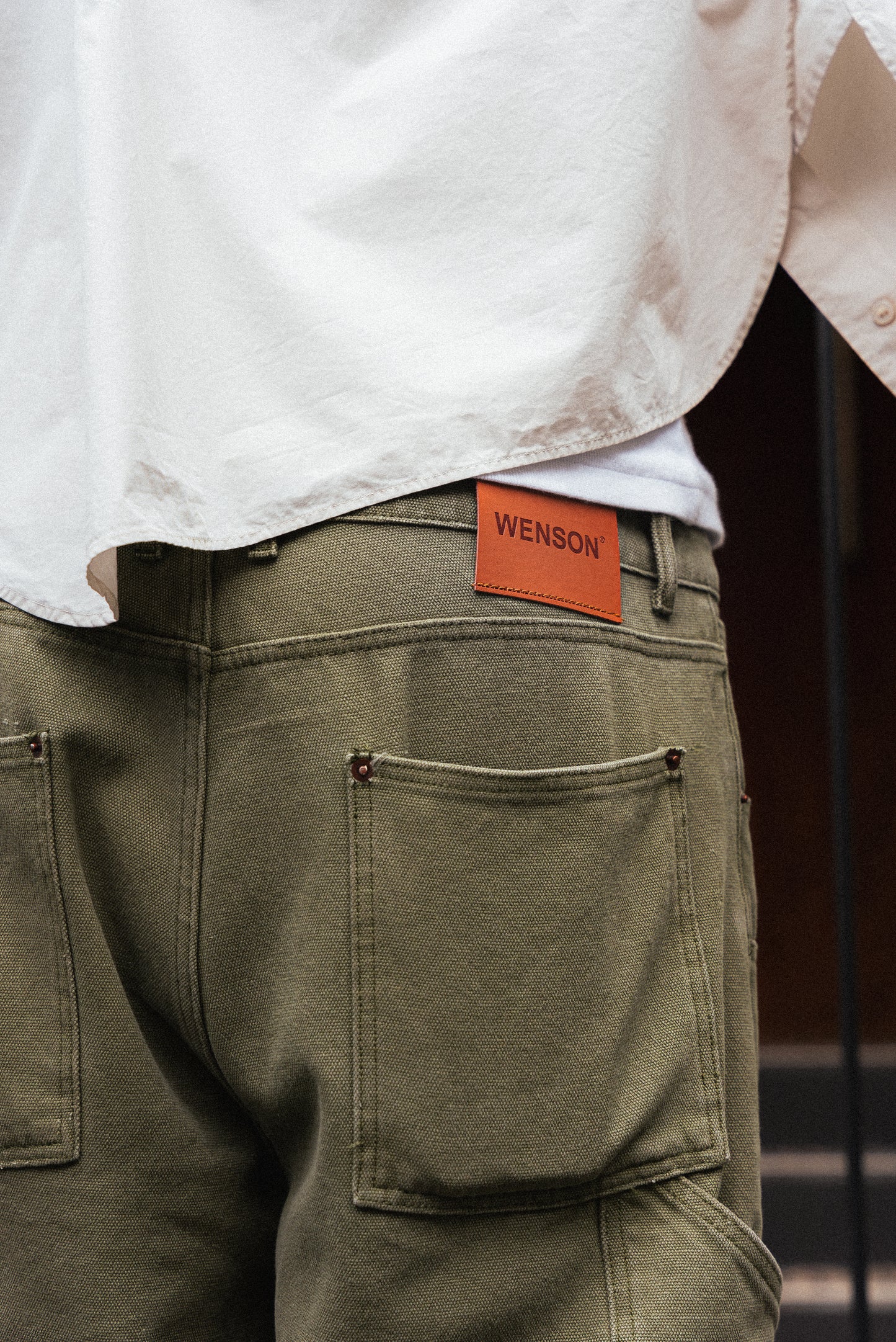 VINTAGE DOUBLE KNEE JORT - MOSS