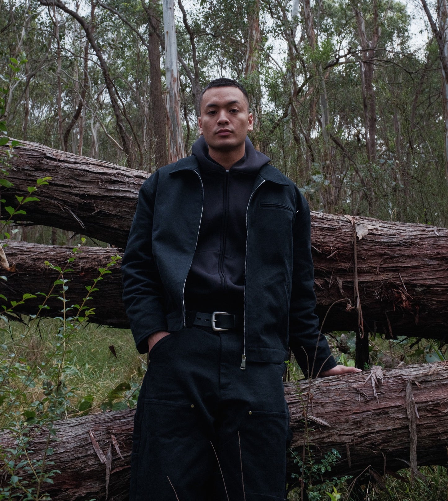 Heavyweight Canvas Blouson - BLACK