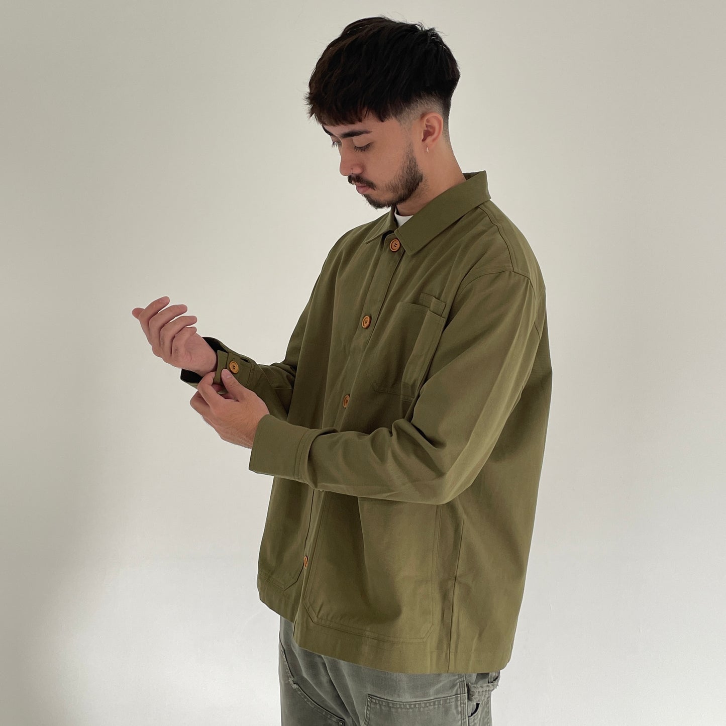 "The Wency" Work Overshirt - Army Green